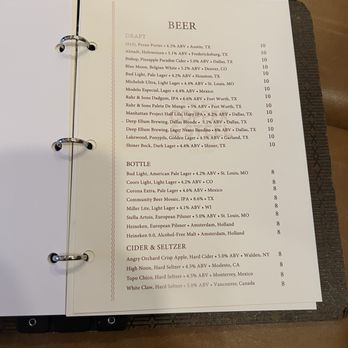 Copper and Steel - Menu circa July, 2025 - American Near Me - Frisco, Texas