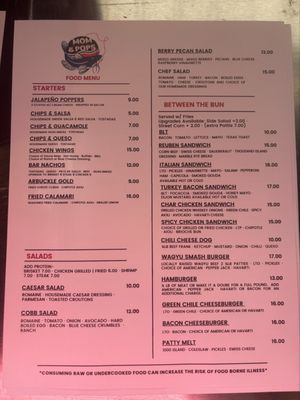 Menu photo 5 Mom & Pops Marietta, OK Menu photo 5 Mom & Pops Marietta, OK