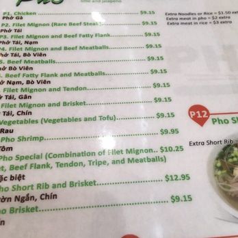 Pho Beef Noodle & Grill - Menu - Vietnamese Near Me - Lewisville, Texas