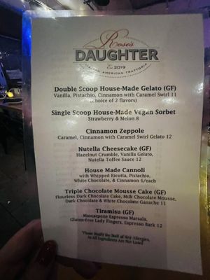 Menu photo 2 Rose’s Daughter Delray Beach, FL