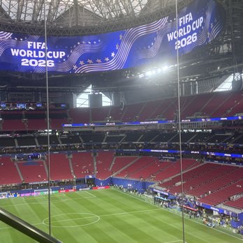Mercedes-Benz Stadium - View from escalator - Stadiums & Arenas Near Me - Atlanta, Georgia