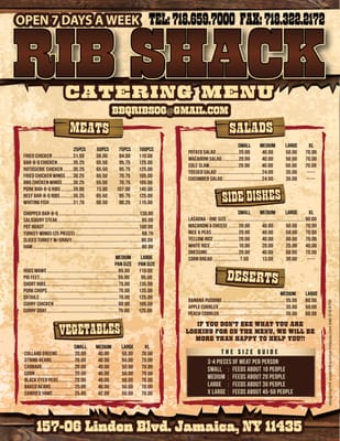 Menu photo 2 Rib Shack Jamaica, NY