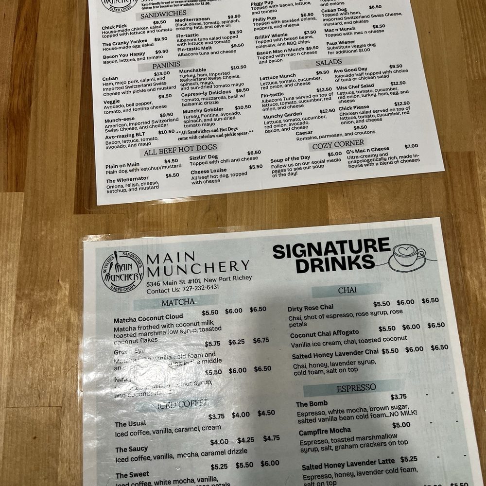 Main Munchery - Menu - Sandwiches Near Me - New Port Richey, Florida Main Munchery - Menu - Sandwiches Near Me - New Port Richey, Florida