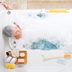 A walk-in tub can soothe arthritis pain and make bathing with stiff joints easy and safe.