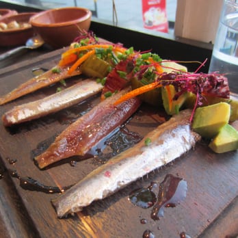 Del Parc - sardines with avocado and orange salad - Spanish Near Me - London, XGL