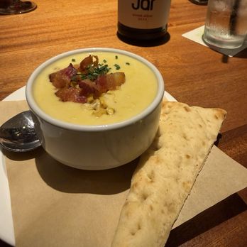 Seasons 52 - Summer Corn Soup - New American Near Me - Houston, Texas Seasons 52 - Summer Corn Soup - New American Near Me - Houston, Texas