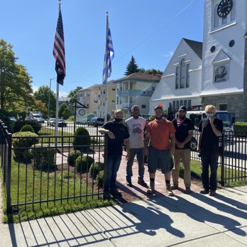 Priority Fence Company - Fence installed by Priority Fence for a veterans memorial at St Spyridon Cathedral in Worcester - Fences & Gates Near Me