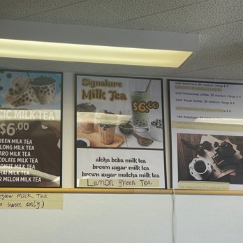 Aloha Boba Tea Cafe - Menu - Bubble Tea Near Me - Waimea, Hawaii Aloha Boba Tea Cafe - Menu - Bubble Tea Near Me - Waimea, Hawaii