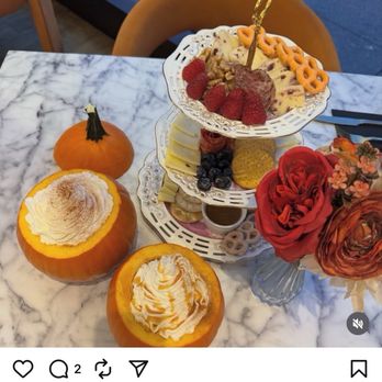 Sugary Chicago - Social media post 3 hours before my brunch experience with the Fall in Love Tower - Cafes Near Me - Chicago, Illinois
