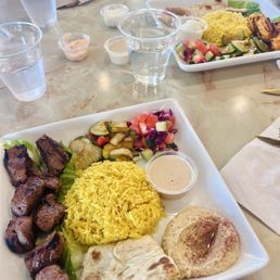 Beef kabob plate Beef kabob plate
