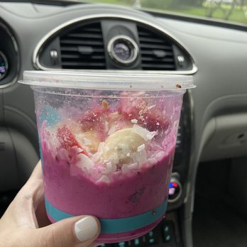 Nekter Juice Bar - A miserly portion of my passion fruit bowl. There is no way all that space was meant for granola. - Juice Bars & Smoothies Near Me - Katy, Texas Nekter Juice Bar - A miserly portion of my passion fruit bowl. There is no way all that space was meant for granola. - Juice Bars & Smoothies Near Me - Katy, Texas