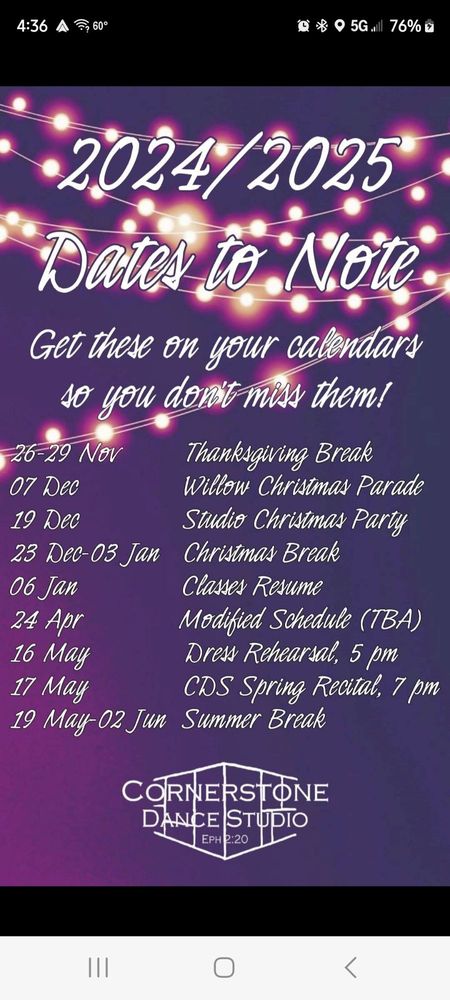 Cornerstone Dance Studio Logo