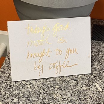 The Cheyenne Cup - a sign on a counter - Coffee & Tea Near Me - Cheyenne, Wyoming