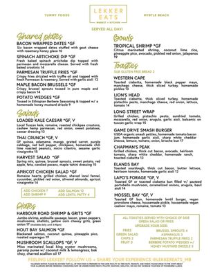 Menu photo 1 Lekker Eats Myrtle Beach, SC