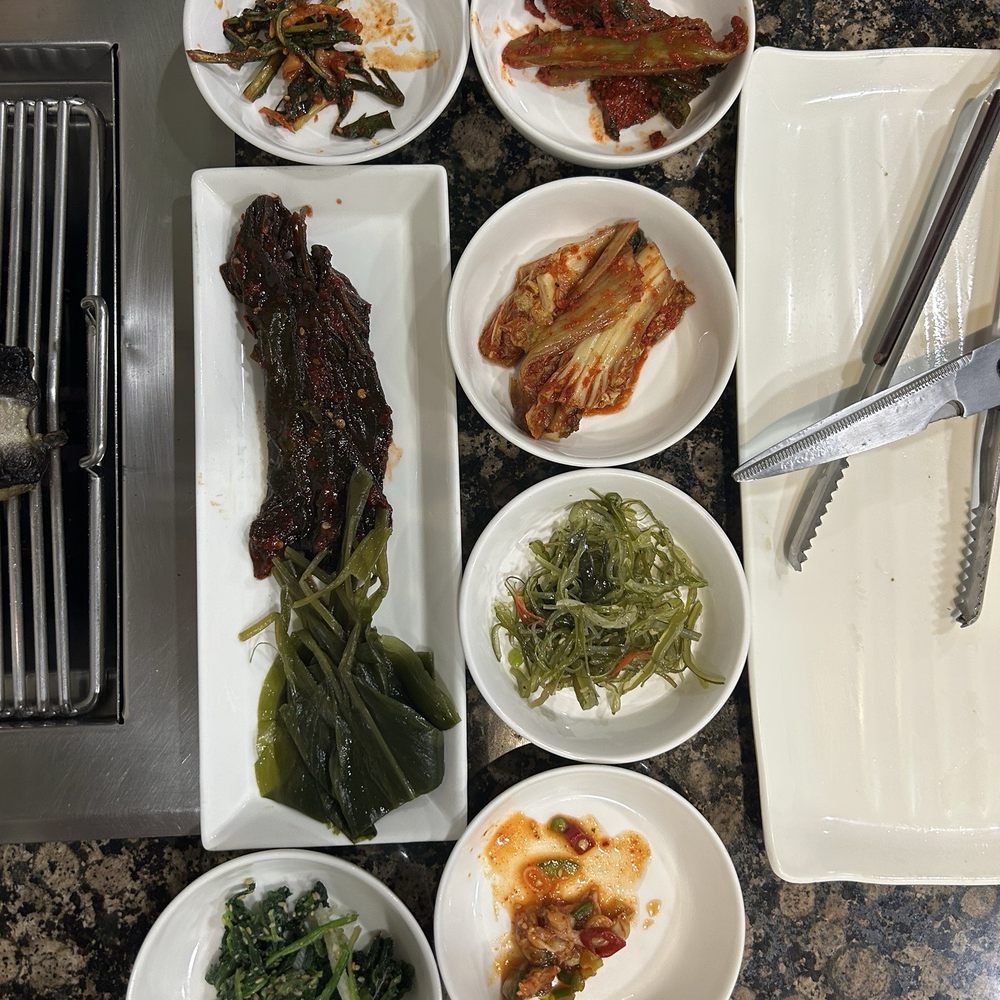 K Bbq Eel Village - Banchan/Side dishes - Korean Near Me - Buena Park, California
