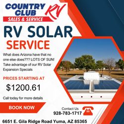 Country Club RV - September Service Special
