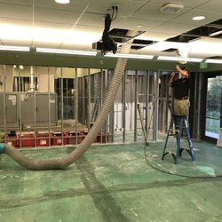 SERVPRO of South Shreveport - Commercial duct cleaning services at a public library facility following hurricane Harvey.