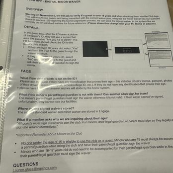 Equinox San Mateo - Policy regarding age. - Day Spas Near Me - San Mateo, California