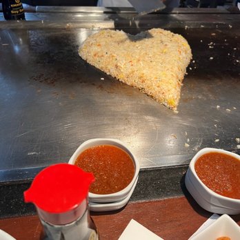 Benihana - Heart shaped rice. - Sushi Bars Near Me - Chicago, Illinois