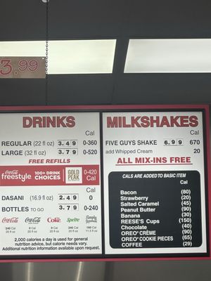Menu photo 1 Five Guys Tulsa, OK