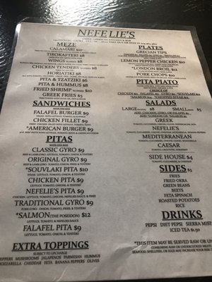Menu photo 2 Nefelie's Charlotte, NC