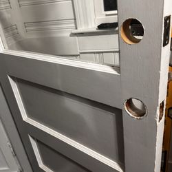 Mammoth Hands Construction - "Cut out the holes and installed the lock and handle
