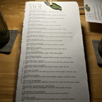 Sage - Menu - Restaurants Near Me - San José del Cabo, BCS Sage - Menu - Restaurants Near Me - San José del Cabo, BCS