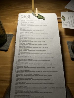 Menu photo 1 Sage San José del Cabo, BCS Menu photo 1 Sage San José del Cabo, BCS