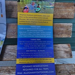 Alleghany Outdoors - Brochure back