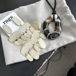 Rags Consignments - The earrings an necklace I purchased from Rags. Will share the dress when I wear it