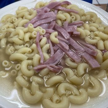 Saint Anna Cafe Shop - Ham macaroni soup- breakfast item $10 including milk tea, was good - Cafes Near Me - Oakland, California