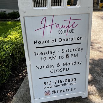 Haute Boutique - Hours of operation - Women's Clothing Near Me - Round Rock, Texas Haute Boutique - Hours of operation - Women's Clothing Near Me - Round Rock, Texas