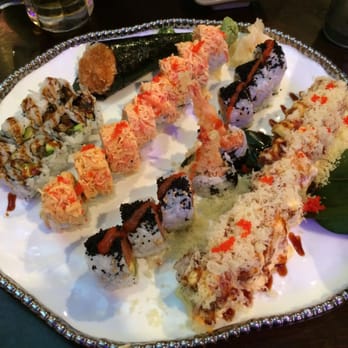 Toki Japanese Steakhouse - Eel avocado, spicy salmon skin hand roll, black pearl, lobster dragon and Toki special roll - Japanese Near Me - Martinez, Georgia