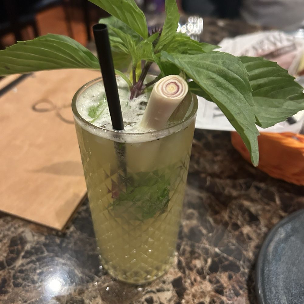 Super Sap's Fine Thai Cuisine - Thai Mojito - had a clever name that I've forgotten. Beautiful but kind of weak. - Thai Near Me - Cedar Park, Texas