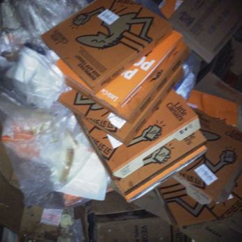 Little Caesars Pizza - Pizza tossed into the dumpster. Nothing wrong with them. - Pizza Near Me - Cass City, Michigan Little Caesars Pizza - Pizza tossed into the dumpster. Nothing wrong with them. - Pizza Near Me - Cass City, Michigan