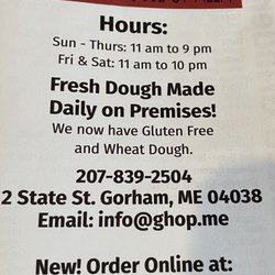 Gorham House of Pizza
