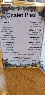 Menu photo 3 Chalet Restaurant & Bakery Newport, OR Menu photo 3 Chalet Restaurant & Bakery Newport, OR