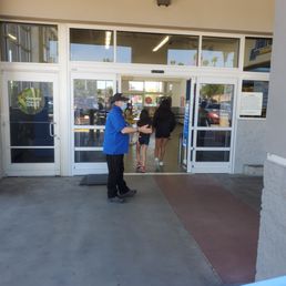 The "king of the walmart entrance" The "king of the walmart entrance"