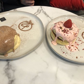 Teazo - Chocolate Soufflé Pancake & Strawberry Soufflé Pancake. - Bubble Tea Near Me - San Francisco, California Teazo - Chocolate Soufflé Pancake & Strawberry Soufflé Pancake. - Bubble Tea Near Me - San Francisco, California