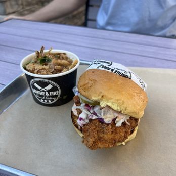 Smoke & Fire Social Eatery - Hot chicken sando and street corn. - Barbeque Near Me - Riverside, California