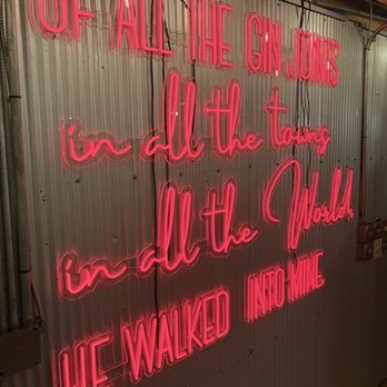 The Gin Restaurant - Patio Sign! - Desserts Near Me - Tupelo, Mississippi