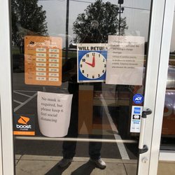 Sign says back at 10am. It's 12:15 and store still not open on a Saturday.