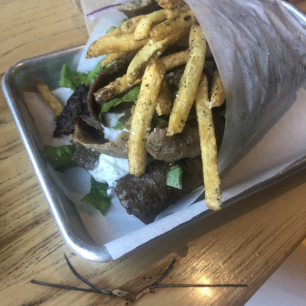 Plaka Grill - Chicago Gyro (Lamb & Beef) "Plaka style" - Greek Near Me - Vienna, Virginia Plaka Grill - Chicago Gyro (Lamb & Beef) "Plaka style" - Greek Near Me - Vienna, Virginia