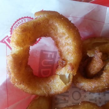 Fuddruckers - Onion Rings rated OK. Nice dual combo with french fries - American Near Me - Doral, Florida Fuddruckers - Onion Rings rated OK. Nice dual combo with french fries - American Near Me - Doral, Florida