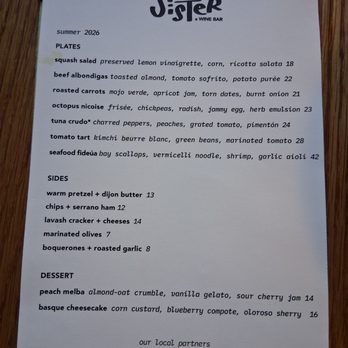 Kid Sister A Wine Bar - Another one of their menus. - Wine Bars Near Me - Phoenix, Arizona Kid Sister A Wine Bar - Another one of their menus. - Wine Bars Near Me - Phoenix, Arizona