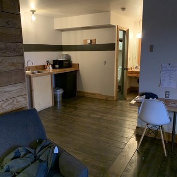 Ashore Hotel - Suite Plus- from living room to kitchenette. - Hotels Near Me - Seaside, Oregon