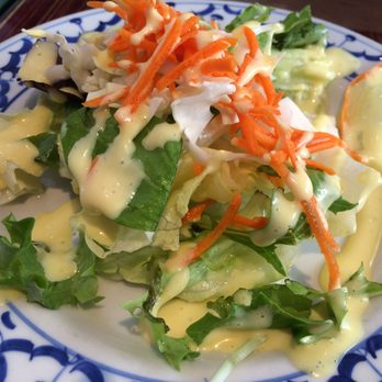 President Thai - Side salad with the lunch special - Thai Near Me - Pasadena, California President Thai - Side salad with the lunch special - Thai Near Me - Pasadena, California