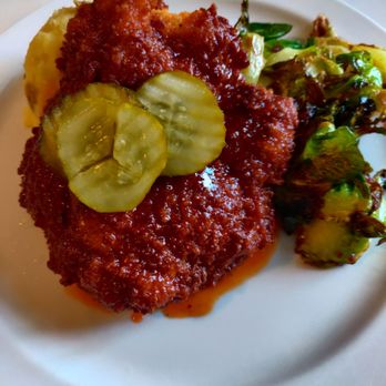 The Grove - Hot Honey Chicken - medium spice - Bars Near Me - Savannah, Georgia