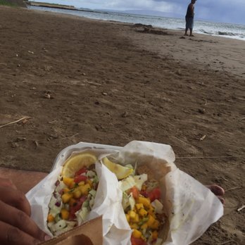 Coconuts Fish Cafe - Ordered to go & ate on the beach - Seafood Near Me - Kihei, Hawaii