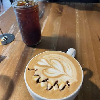 Stomping Grounds Coffee House - Lavender chai tea and cold brew both delicious - Coffee & Tea Near Me - Fairview, Oregon